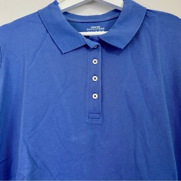 Lands’ End Outfitters Women’s Plus Size Collared Button Polo True Blue NWOT - Picture 2 of 8
